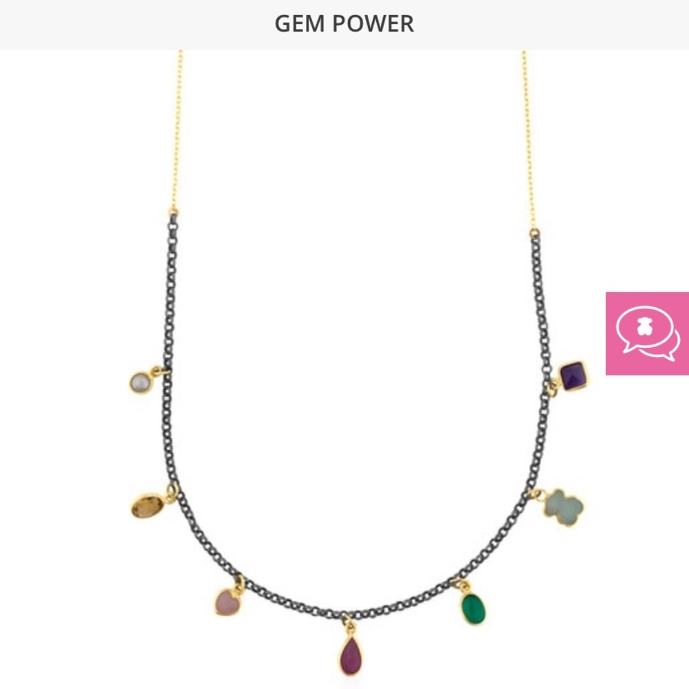 COPY - Tous Gold and Silver w Gemstones